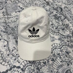 Adidas Classic White Cap with Black Trefoil